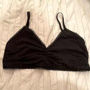 NWOT Gap Maternity XL black lace nursing bralette. Lost receipt, couldn’t return